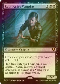 [FOIL] 蟲惑的な吸血鬼/Captivating Vampire 【英語版】 [INR-黒R]