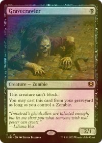 [FOIL] 墓所這い/Gravecrawler 【英語版】 [INR-黒R]