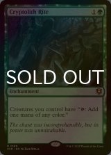 [FOIL] 謎の石の儀式/Cryptolith Rite 【英語版】 [INR-緑R]