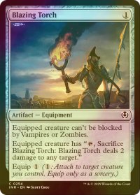 [FOIL] 猛火の松明/Blazing Torch 【英語版】 [INR-灰C]