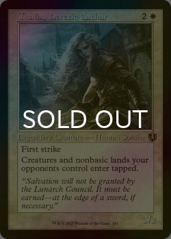 画像1: [FOIL] 異端聖戦士、サリア/Thalia, Heretic Cathar (旧枠) 【英語版】 [INR-白R]
