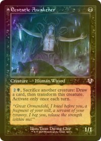 [FOIL] 有頂天の呼び覚ます者/Ecstatic Awakener (旧枠) 【英語版】 [INR-黒C]