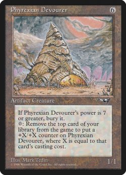 画像1: Phyrexian Devourer (ALL/灰R/英/通常/EX+) ※詳細要確認
