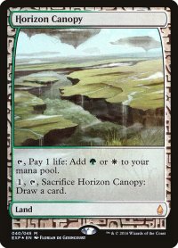 地平線の梢/Horizon Canopy (EXP/土地MR/英/foil/EX) ※詳細要確認