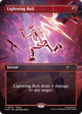 稲妻/Lightning Bolt (PRM/赤R/英/全面アート版/NM) ※詳細要確認