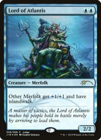 アトランティスの王/Lord of Atlantis (PRM/青R/英/ジャッジ褒賞foil/NM) ※詳細要確認
