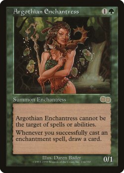 画像1: アルゴスの女魔術師/Argothian Enchantress (USG/緑R/英/通常/EX) ※詳細要確認