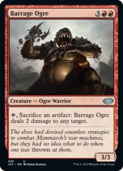画像1: 連射のオーガ/Barrage Ogre 【英語版】 [J22-赤U]