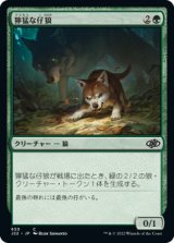 獰猛な仔狼/Ferocious Pup 【日本語版】 [J22-緑C]