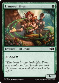ラノワールのエルフ/Llanowar Elves 【英語版】 [J25-緑C]