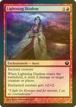 画像1: [FOIL] 稲妻の髪飾り/Lightning Diadem 【英語版】 [JOU-赤C]