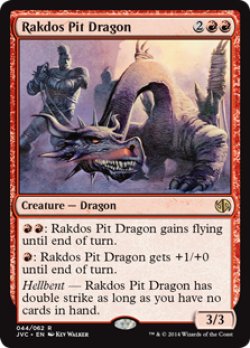 画像1: ラクドスの地獄ドラゴン/Rakdos Pit Dragon 【英語版】 [JVC-赤R]