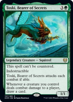 画像1: 秘密を知るもの、トスキ/Toski, Bearer of Secrets (KHM/緑R/英/通常/NM) ※詳細要確認