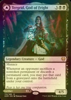 画像1: 恐怖の神、ターグリッド/Tergrid, God of Fright (KHM/黒R/英/foil/NM) ※詳細要確認