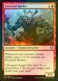 [FOIL] 熱狂した略奪者/Frenzied Raider 【英語版】 [KHM-赤U]