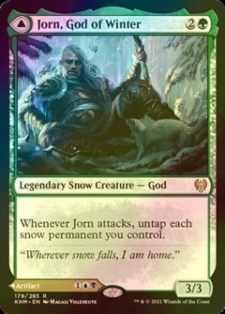 画像1: [FOIL] 冬の神、ヨーン/Jorn, God of Winter 【英語版】 [KHM-緑R]
