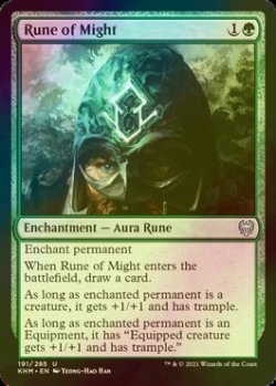 画像1: [FOIL] 強力のルーン/Rune of Might 【英語版】 [KHM-緑U]