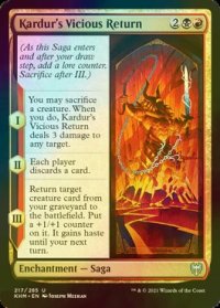 [FOIL] カルダールの悪しき復活/Kardur's Vicious Return 【英語版】 [KHM-金U]