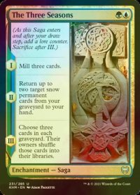 [FOIL] 三つの季節/The Three Seasons 【英語版】 [KHM-金U]