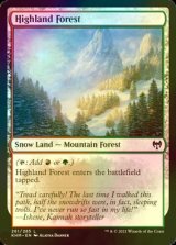 [FOIL] 高地の森/Highland Forest 【英語版】 [KHM-土地C]