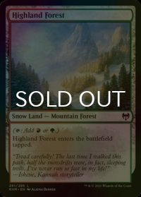 [FOIL] 高地の森/Highland Forest 【英語版】 [KHM-土地C]
