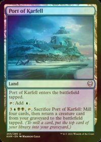 [FOIL] カーフェルの港/Port of Karfell 【英語版】 [KHM-土地U]