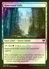 [FOIL] 霧氷林の滝/Rimewood Falls 【英語版】 [KHM-土地C]