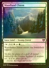 [FOIL] 森林の地割れ/Woodland Chasm 【英語版】 [KHM-土地C]