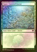 [FOIL] 冠雪の森/Snow-Covered Forest No.285 【英語版】 [KHM-土地C]