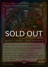 [FOIL] 厚顔の無法者、マグダ/Magda, Brazen Outlaw (ショーケース版) 【英語版】 [KHM-赤R]