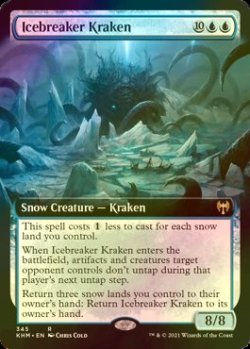 画像1: [FOIL] 氷砕きのクラーケン/Icebreaker Kraken (拡張アート版) 【英語版】 [KHM-青R]