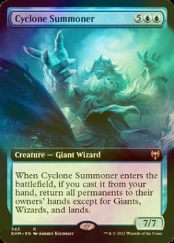 画像1: [FOIL] 竜巻の召喚士/Cyclone Summoner (拡張アート版) 【英語版】 [KHM-青R]