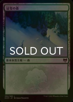 画像1: [FOIL] 冠雪の森/Snow-Covered Forest No.284 【日本語版】 [KHM-土地C]