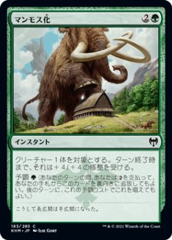 画像1: マンモス化/Mammoth Growth 【日本語版】 [KHM-緑C]