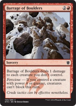 画像1: 石弾の弾幕/Barrage of Boulders 【英語版】 [KTK-赤C]