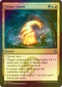 [FOIL] ティムールの魔除け/Temur Charm 【英語版】 [KTK-金U]