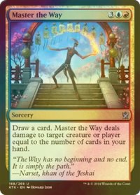 [FOIL] 道極め/Master the Way 【英語版】 [KTK-金U]