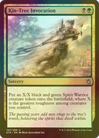 [FOIL] 族樹の発動/Kin-Tree Invocation 【英語版】 [KTK-金U]
