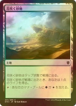 画像1: [FOIL] 花咲く砂地/Blossoming Sands 【日本語版】 [KTK-土地C]