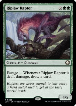 画像1: 切り裂き顎の猛竜/Ripjaw Raptor 【英語版】 [LCC-緑R]