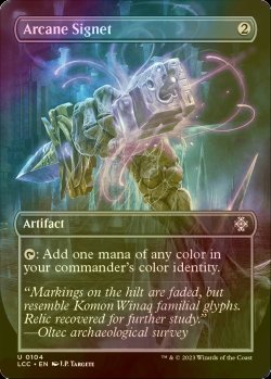 画像1: [FOIL] 秘儀の印鑑/Arcane Signet (全面アート版) 【英語版】 [LCC-灰U]