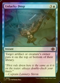 [FOIL] 不運な落下/Unlucky Drop 【英語版】 [LCI-青C]