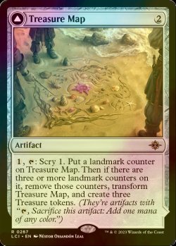 画像1: [FOIL] 宝物の地図/Treasure Map 【英語版】 [LCI-灰R]