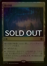 [FOIL] 魂の洞窟/Cavern of Souls (海外産ブースター版) 【日本語版】 [LCI-土地MR]