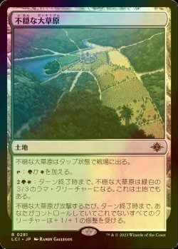 画像1: [FOIL] 不穏な大草原/Restless Prairie 【日本語版】 [LCI-土地R]