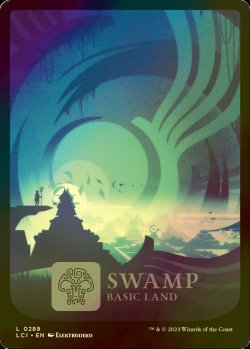 画像1: [FOIL] 沼/Swamp No.289 (全面アート版) 【英語版】 [LCI-土地C]