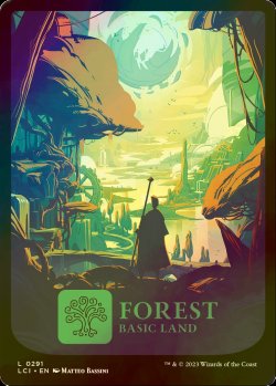 画像1: [FOIL] 森/Forest No.291 (全面アート版) 【英語版】 [LCI-土地C]