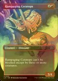 [FOIL] 暴走するケラトプス/Rampaging Ceratops (全面アート版) 【英語版】 [LCI-赤U]