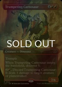 [FOIL] 嘶くカルノサウルス/Trumpeting Carnosaur (全面アート・海外産ブースター版) 【英語版】 [LCI-赤R]