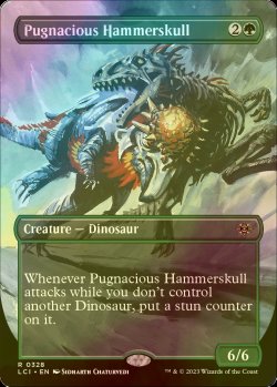 画像1: [FOIL] 好戦的な槌頭/Pugnacious Hammerskull (全面アート・海外産ブースター版) 【英語版】 [LCI-緑R]